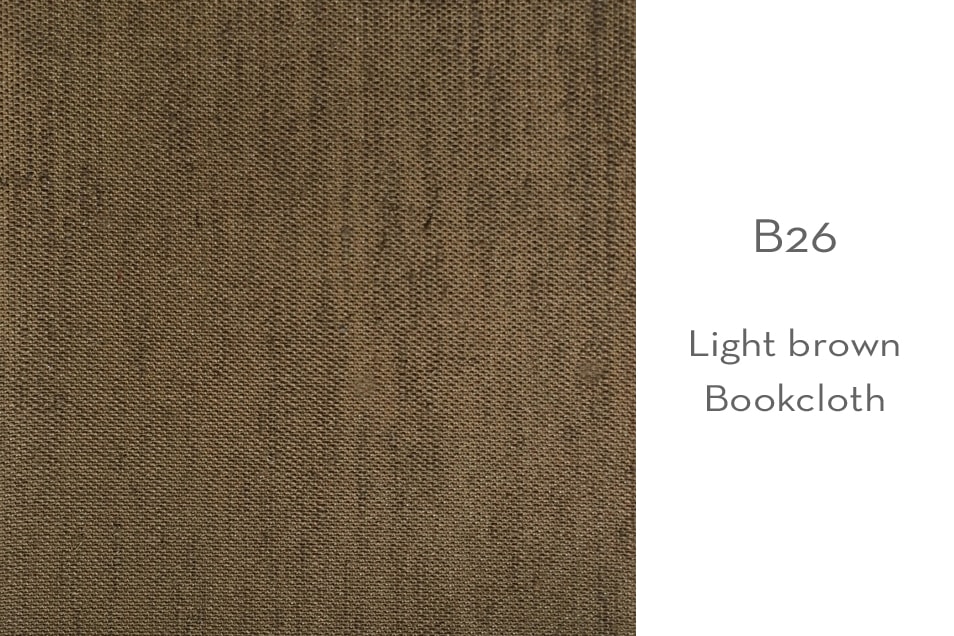 B26 light brown bookcloth