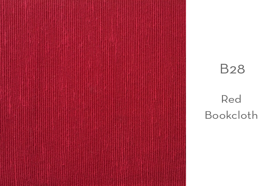 B28 red bookcloth