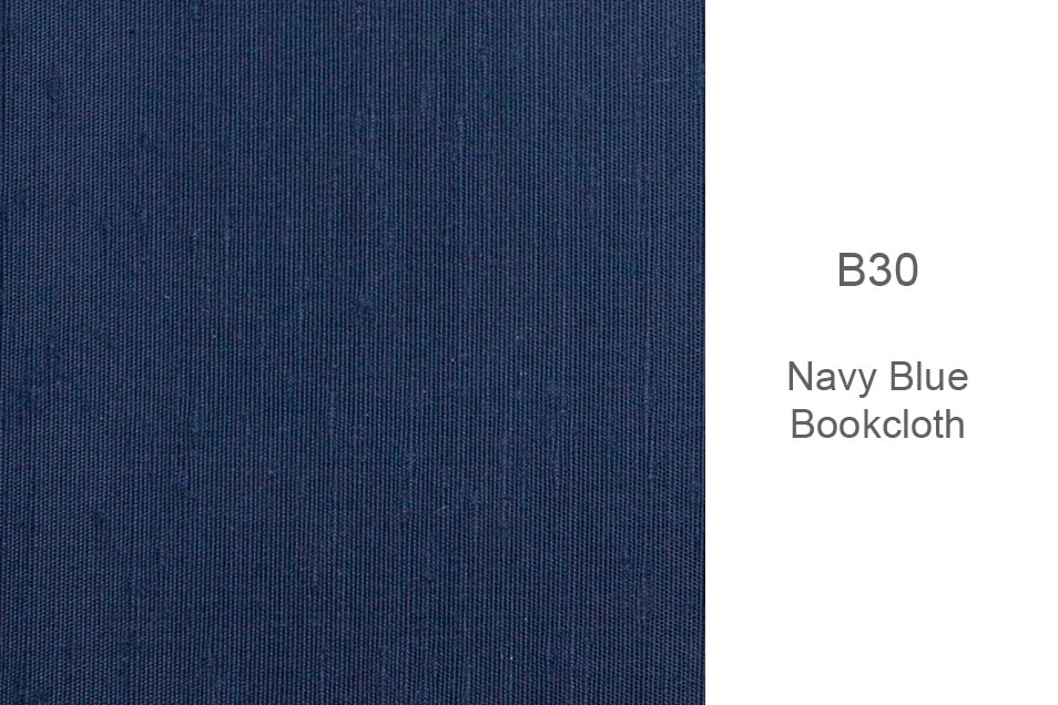 B30 navy blue bookcloth