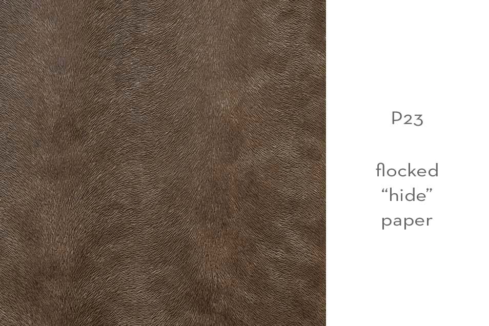 P23 flocked hide paper